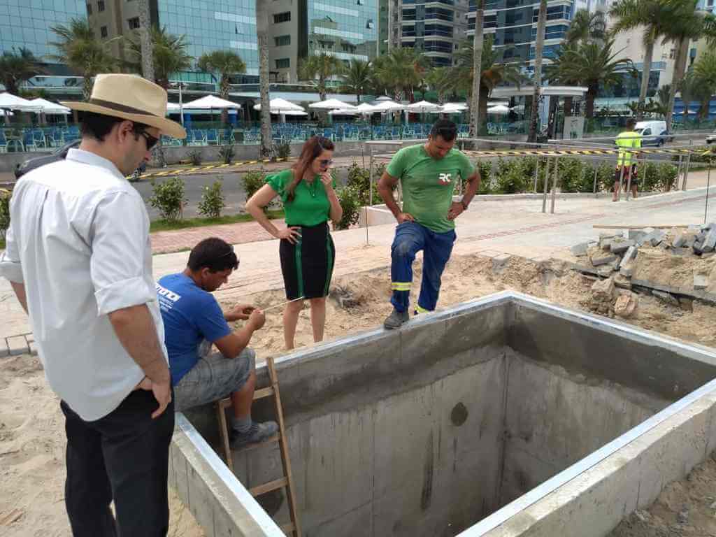 Lixeiras subterrâneas são instaladas na Orla de Itapema