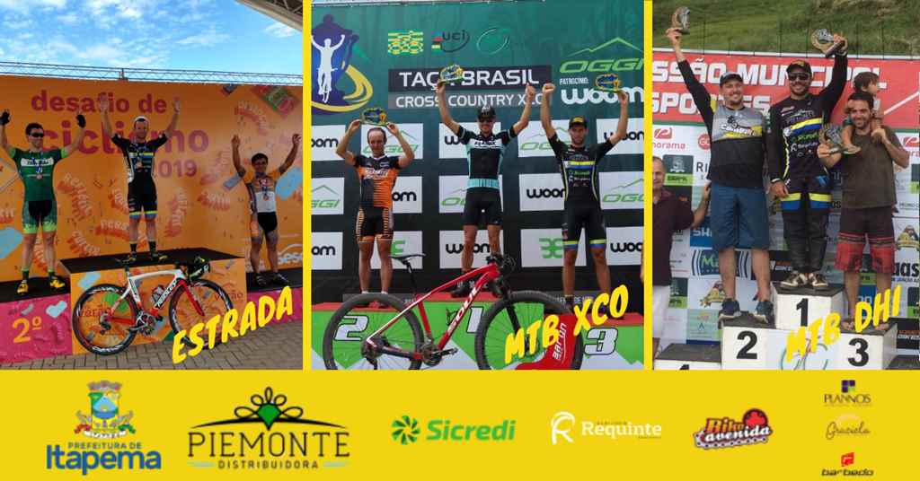 Equipe conquista pódios em três provas pelo Brasil