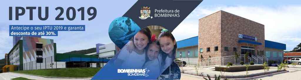 BOMBINHAS - IPTU com desconto de 20% só até o dia 6