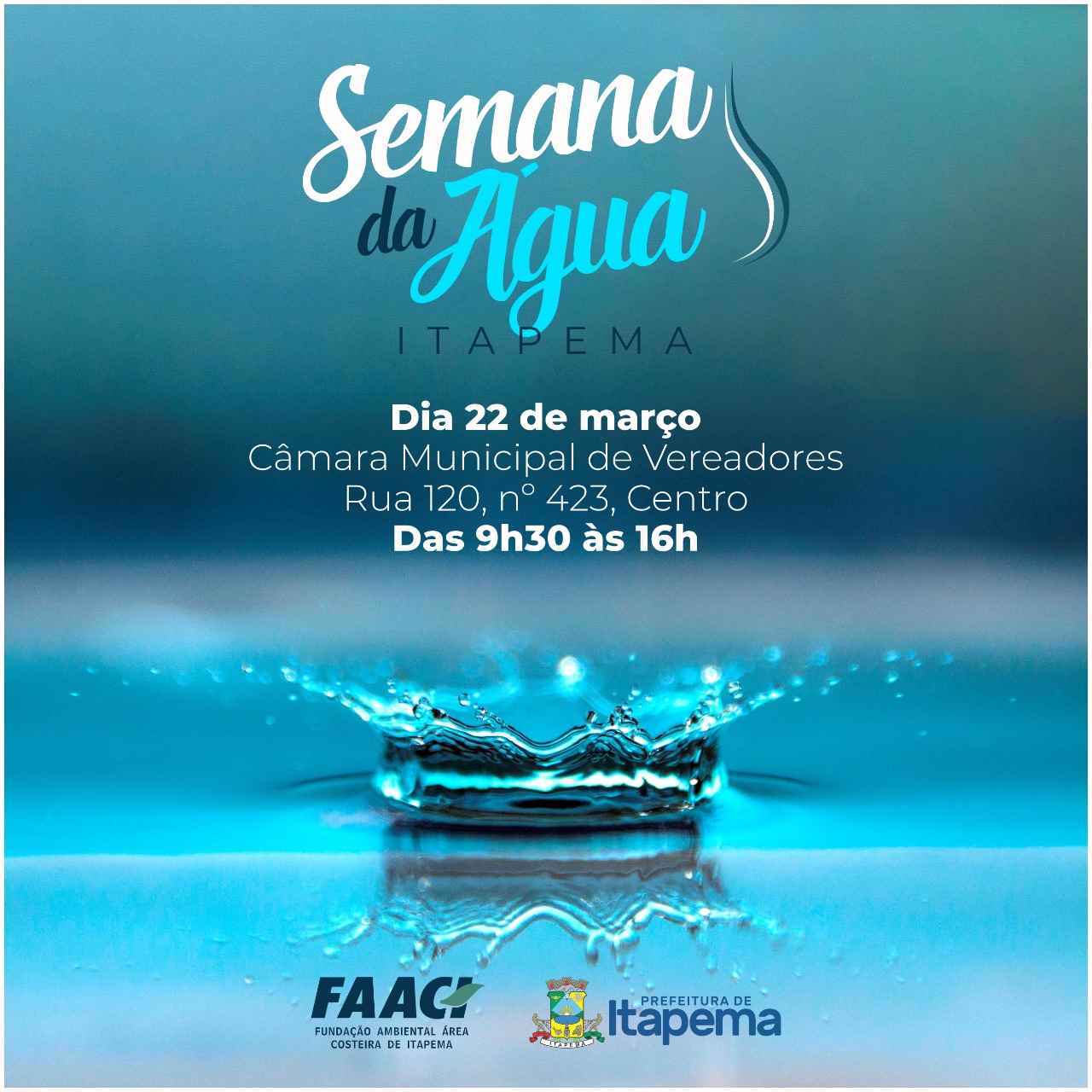 FAACI realizará atividade em comemoração a Semana da Água