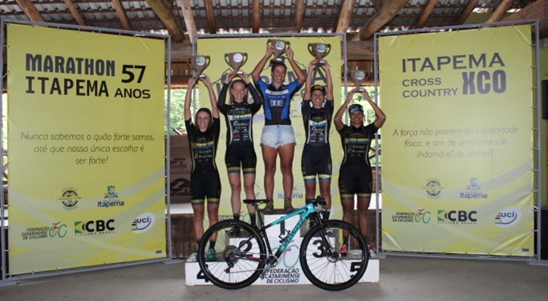 Equipe conquista bons resultados em casa no Itapema MTB FEST