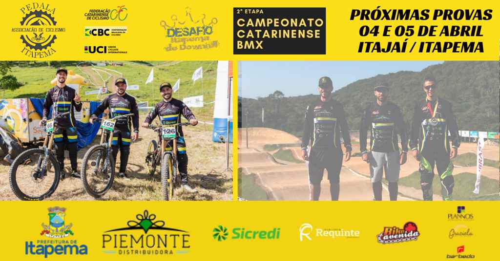 Downhill e BMX Racing em Ação Neste Final de Semana