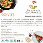 Projeto Temporada Gastronômica Costa Esmeralda será apresentado aos proprietários de estabelecimentos na quarta-feira (31/07)