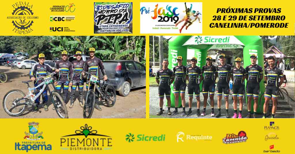 Itapema Ciclismo Disputa Provas em Canelinha e Pomerode no Fim de Semana