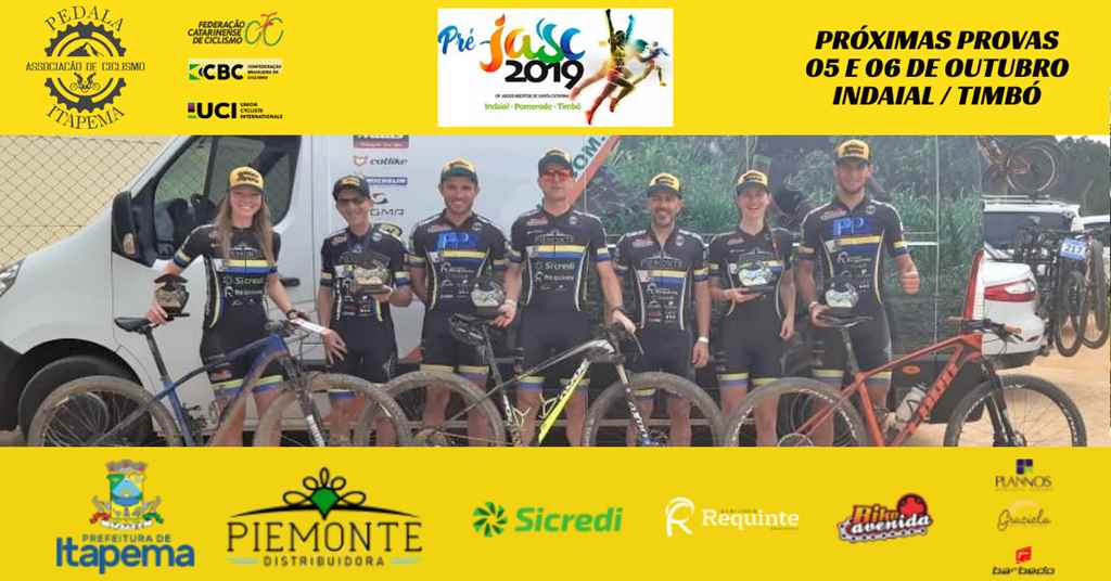 Itapema Ciclismo Disputa Provas Pré JASC de Mountain Bike