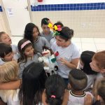 Teatro estimula alimentação saudável na escola Luiz Francisco Vieira