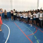 Prefeita Nilza Simas inaugura cobertura da quadra esportiva na Escola Luiz Francisco Vieira