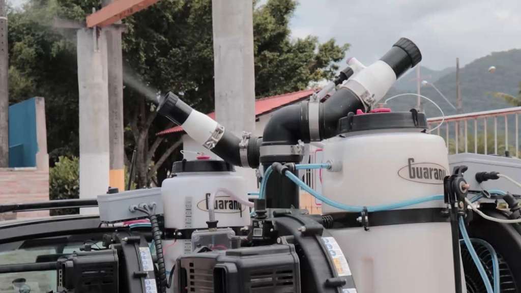 Bairros de Itapema seguem recebendo o atomizador contra a Dengue