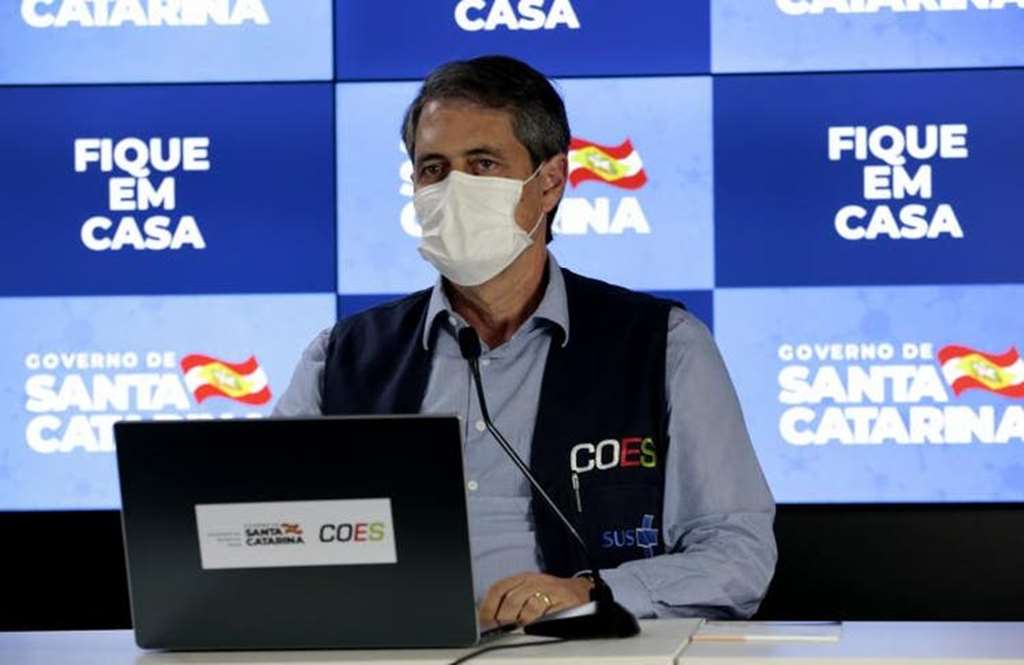 Secretário de Saúde de SC, André Motta Ribeiro(Foto: Maurício Vieira/Secom)
