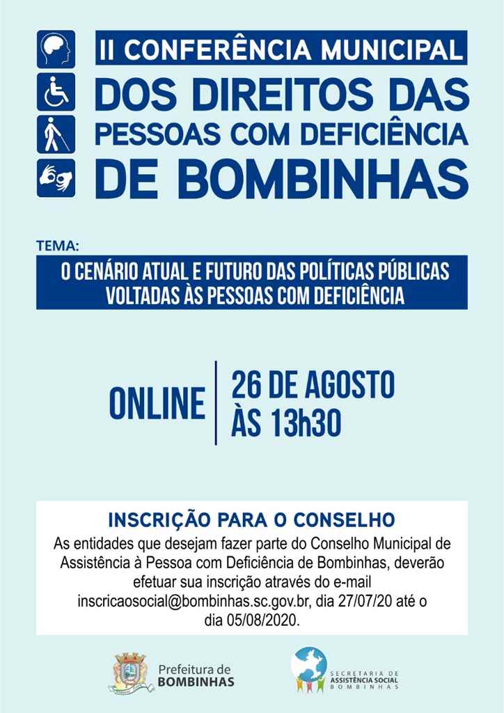 BOMBINHAS - Conselho Municipal está com as inscrições abertas para novos membros