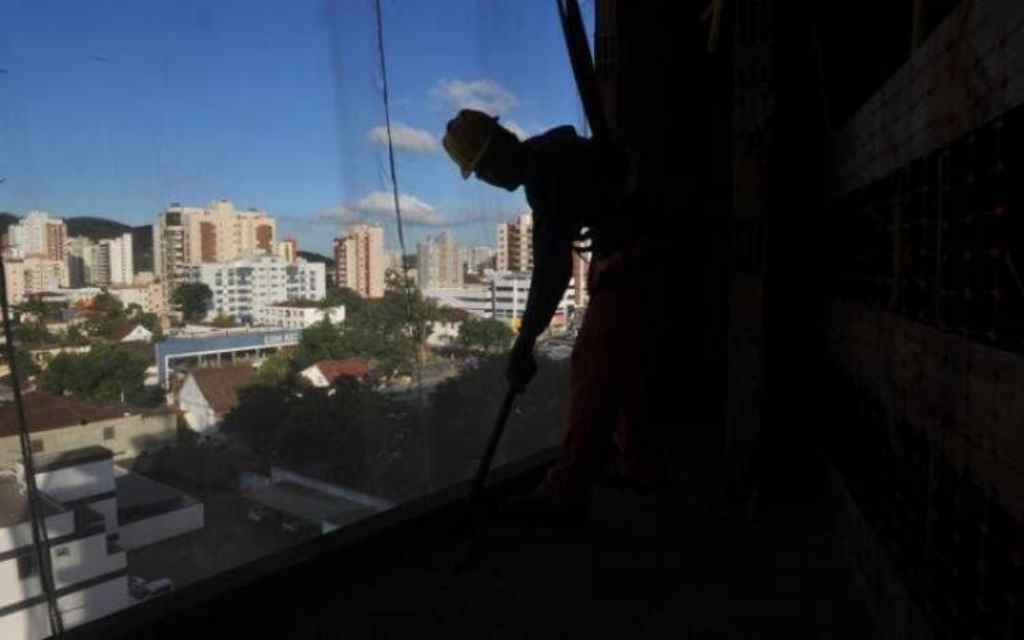 Construção civil foi um dos setores industriais que mais cresceram no ano em SC (Foto: Salmo Duarte, NSC, BD)