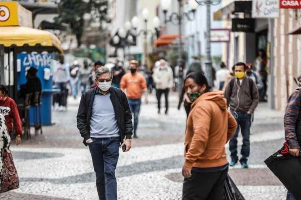 Centro de Florianópolis durante a pandemia de coronavírus(Foto: Diorgenes Pandini, Diário Catarinense)