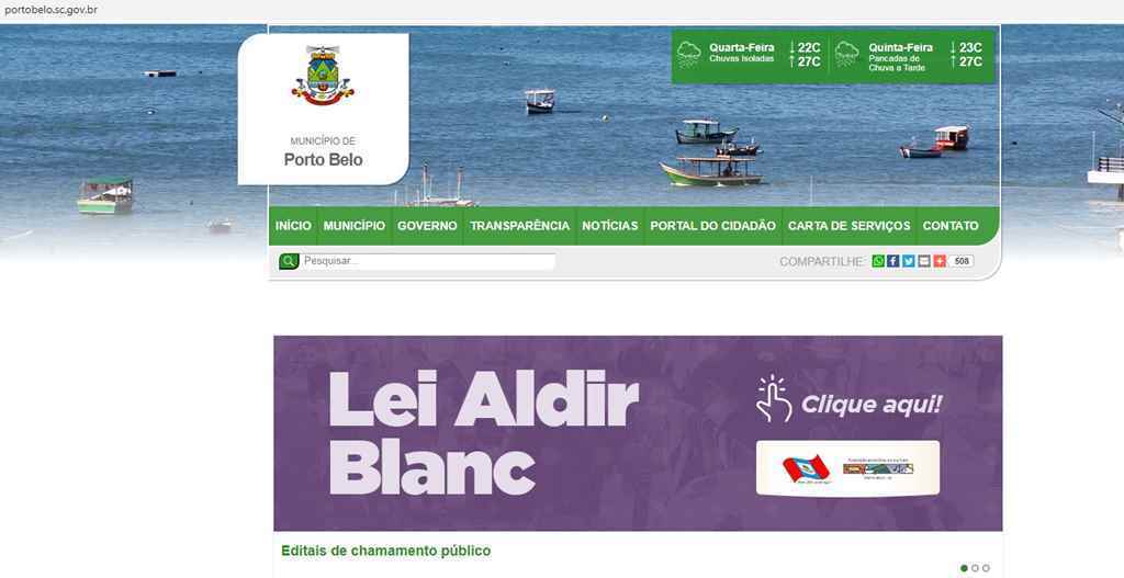 PORTO BELO - Porto Belo lança Edital e abre inscrições para apoio aos artistas através da Lei Aldir Blanc