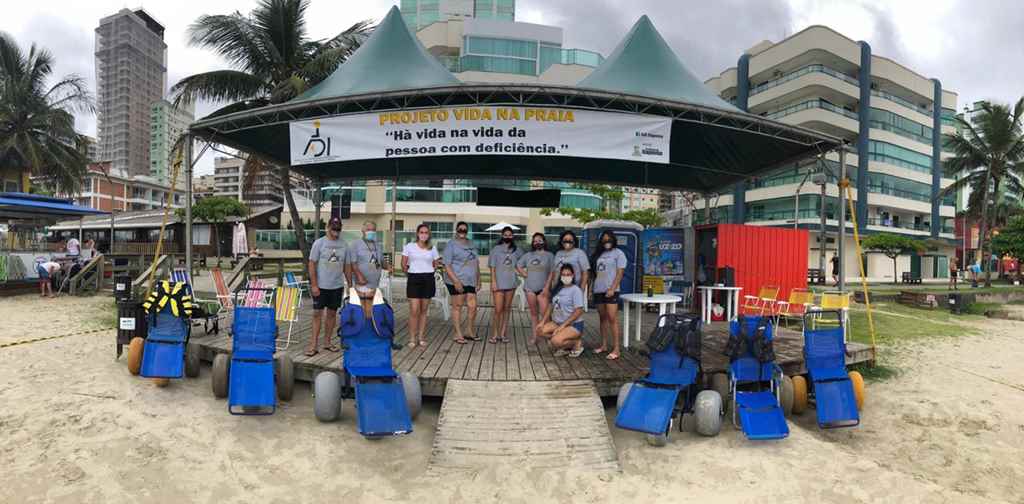Iniciam as atividades do Projeto Vida na Praia