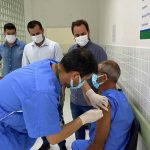 BOMBINHAS - A vacinação contra o COVID-19 começou nesta terça-feira(19) em profissionais da saúde de Bombinhas - Foto: Manoel Caetano