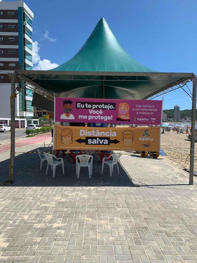 Saúde realiza orientação nas praias