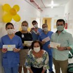 Alunos da Escola Maria Linhares de Souza escrevem cartas para os profissionais de saúde