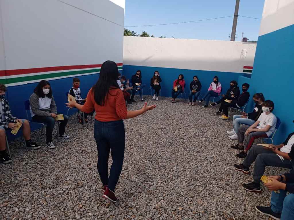 PORTO BELO - Alunos de Porto Belo participam de palestras sobre o combate à violência e abuso sexual de crianças e adolescentes