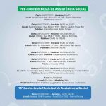 Assistência Social inicia pré-conferências na próxima semana