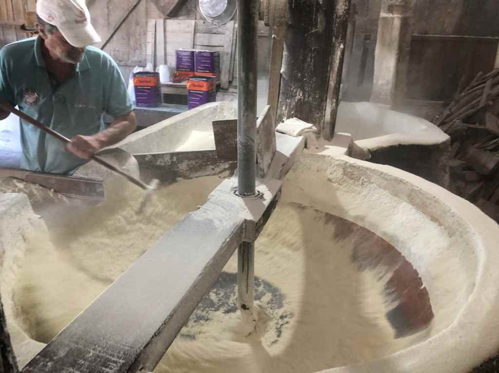 Tradição do engenho de farinha de mandioca é mantida em Itapema