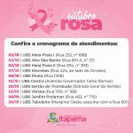 Sábado (09/10) tem programação especial do Outubro Rosa na UBS Ilhota