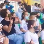 Alunos da Rede Municipal de Ensino acompanham os jogos na Arena do Vôlei