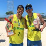 Atletas de Itapema vencem etapa do Circuito Catarinense de Vôlei de praia Adulto Sicredi