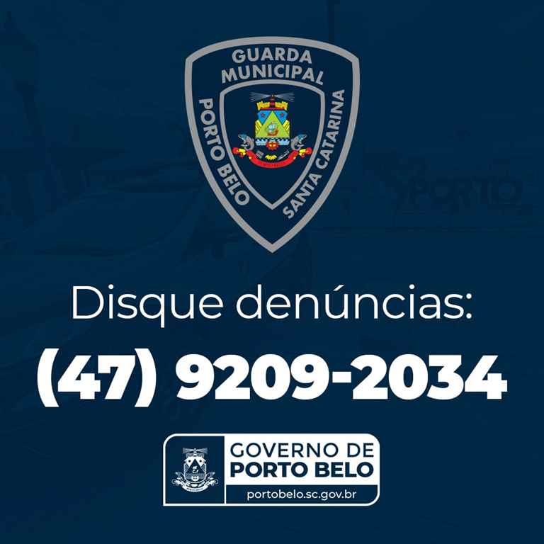 PORTO BELO - Guarda Municipal de Porto Belo disponibiliza telefone para ocorrências