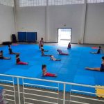 Esporte oferece aulas de ginástica rítmica para crianças e adolescentes