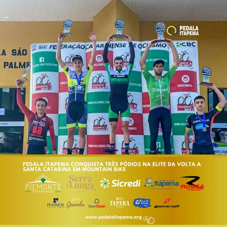 Pedala Itapema conquista três pódios na elite da Volta a Santa Catarina em Mountain Bike