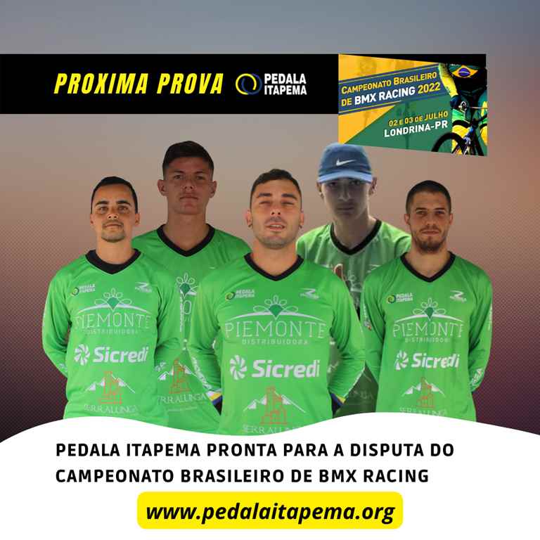 Pedala Itapema pronta para a disputa do Campeonato Brasileiro de BMX Racing