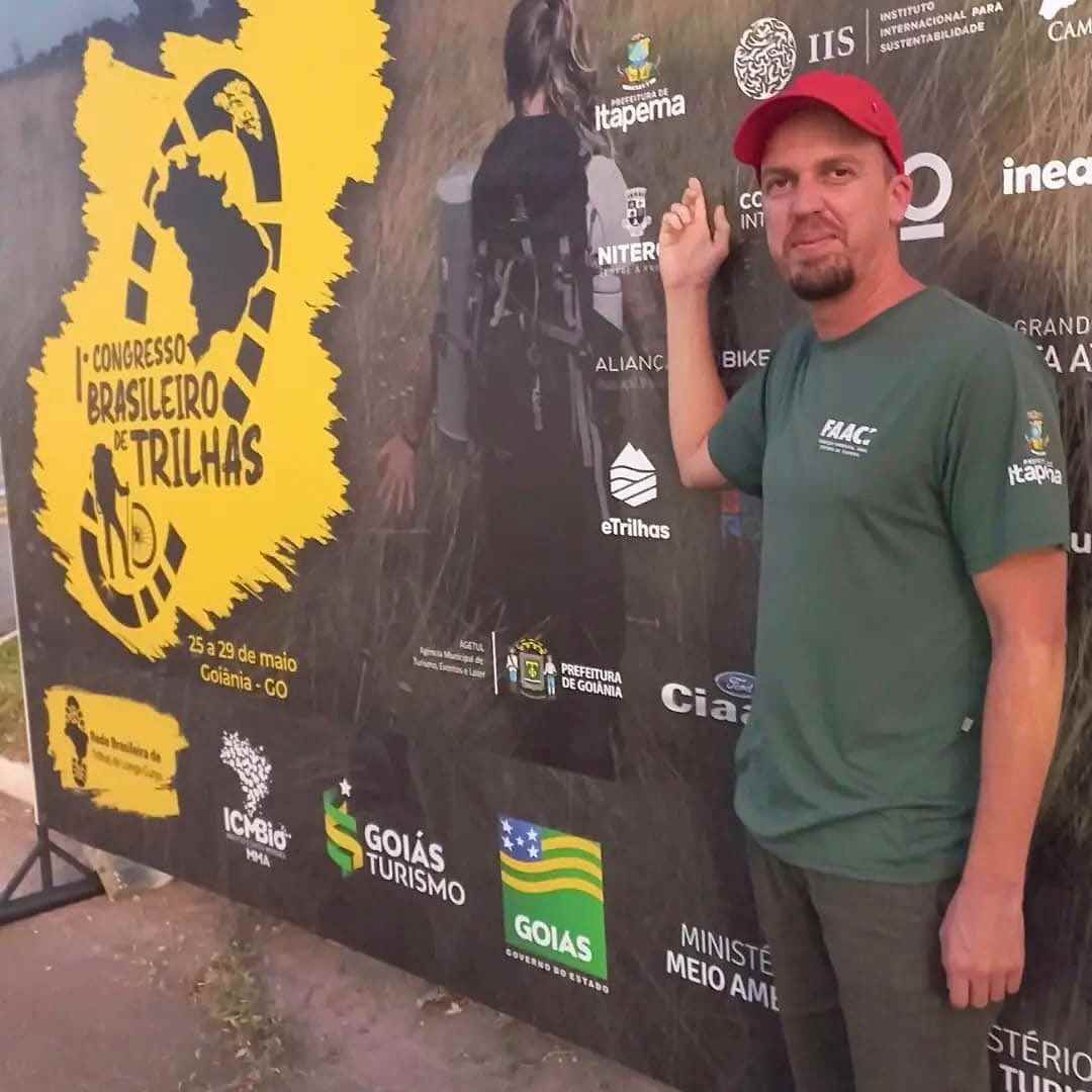 Representante de Itapema participa de Congresso Nacional de Trilhas em Goiânia (GO)
