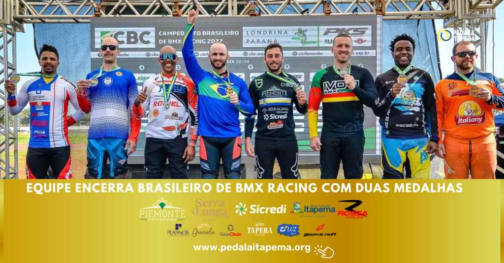 Equipe encerra Brasileiro de BMX Racing com duas medalhas