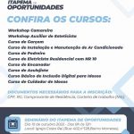 Assistência Social abre inscrições para cursos do Itapema de Oportunidades