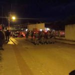 Policiais escoltaram Barroso até Tijucas, na Grande Florianópolis - PM/Divulgação