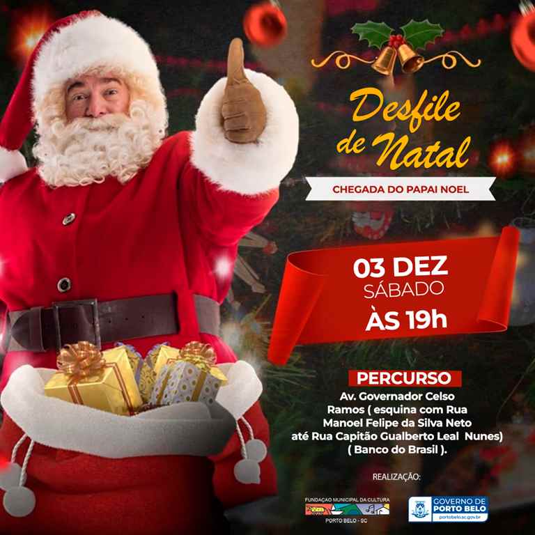 PORTO BELO - Abertura de Natal será neste sábado em Porto Belo