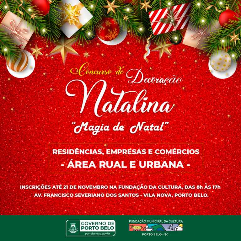 PORTO BELO - Porto Belo lança concurso “Decoração Natalina – Magia de Natal”