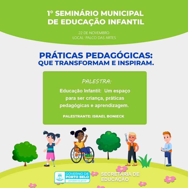 PORTO BELO - Porto Belo realiza primeiro seminário de Educação Infantil