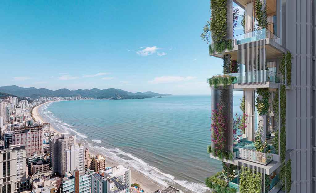 Residencial traz arquitetura contemporânea com elementos de biofilia em projeto inovador à Meia Praia, em Itapema - Foto: ABC Empreendimentos