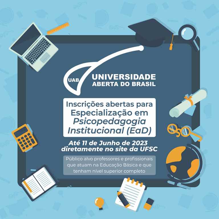 UAB abre inscrições para o curso de Especialização em Psicopedagogia Institucional