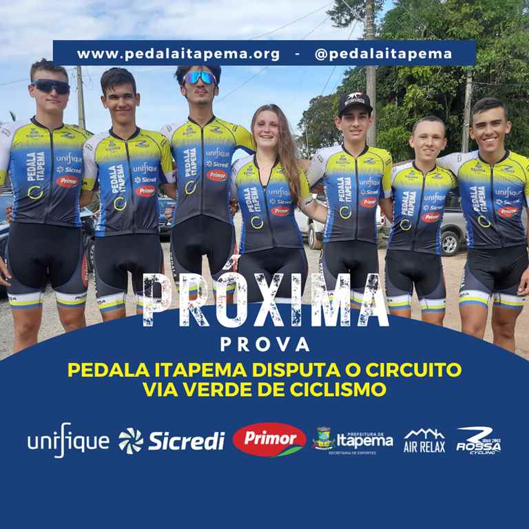 Pedala Itapema disputa o circuito Via Verde de Ciclismo