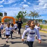 Crianças do CMEI Rita Maria Rebelo participam do projeto "Correr faz bem"