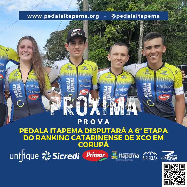 Pedala Itapema disputará a 6ª Etapa do Ranking Catarinense de XCO em Corupá