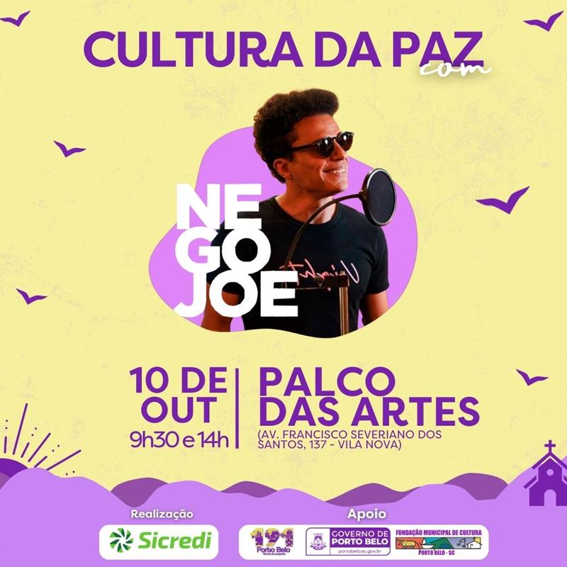 PORTO BELO - Show Gratuito de Nego Joe Promove Cultura da Paz nas Escolas de Porto Belo