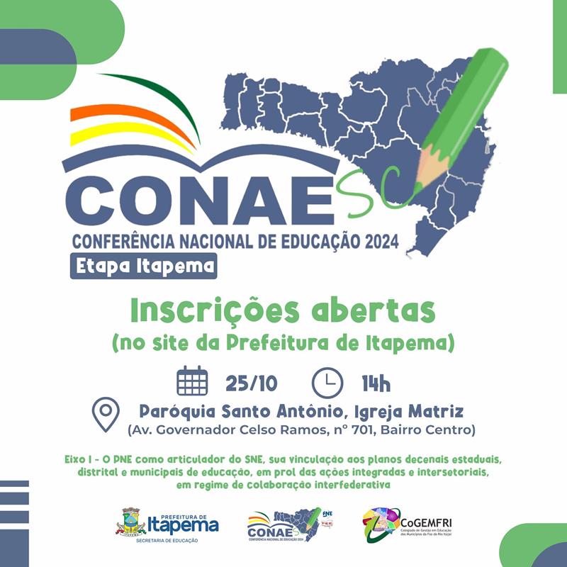 Educação abre inscrições para a CONAEE – Etapa Itapema