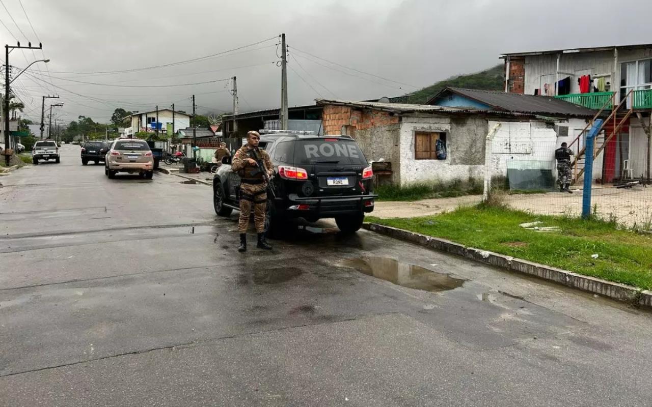 Fase da Operação Cidade Segura 4 terminou com conflito em Itapema. – Foto: Divulgação/PM-SC