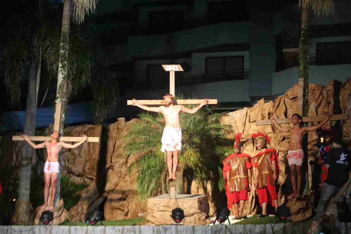 Encenação da Paixão de Cristo será nesta sexta-feira (29/03) na Praça da Paz