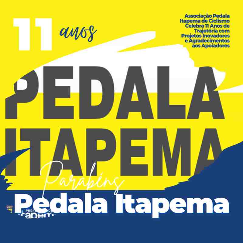 Associação Pedala Itapema de Ciclismo celebra 11 anos de trajetória com projetos inovadores e agradecimentos aos apoiadores