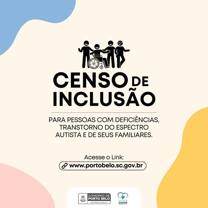 PORTO BELO - Programa Municipal Censo de Inclusão das Pessoas com Deficiências, Transtorno do Espectro Autista e de seus familiares