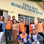 Representantes de Itapema realizam visita técnica do Programa Defesa Civil na Escola